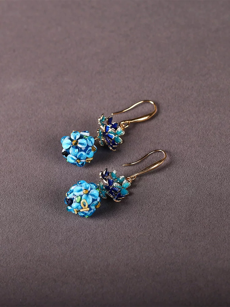 JTL002 cloisonné earrings