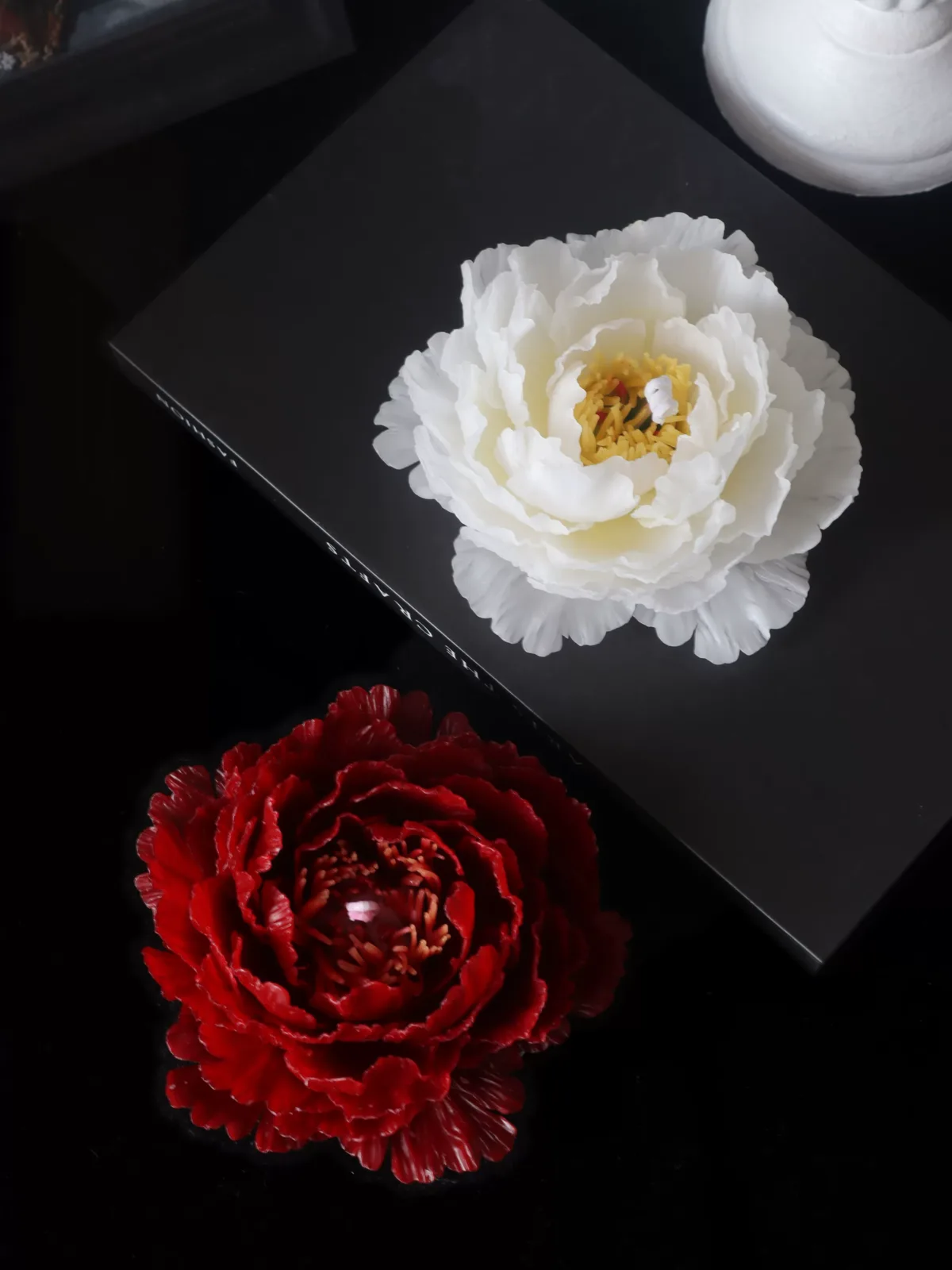 Handmade peony scented candle