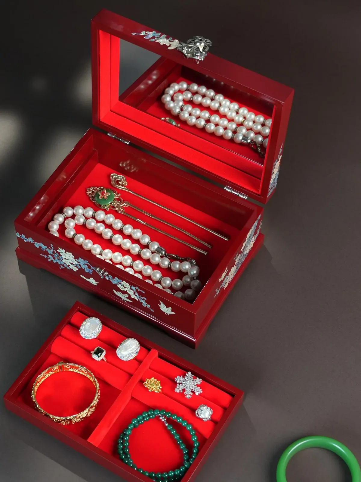 YH012 Lacquerware Jewelry Box