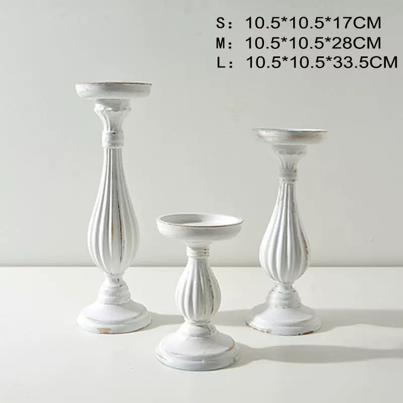 Glass candlesticks side view with handcrafted details