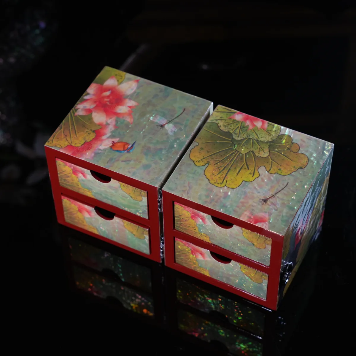 QD023 Lacquerware Jewelry Box
