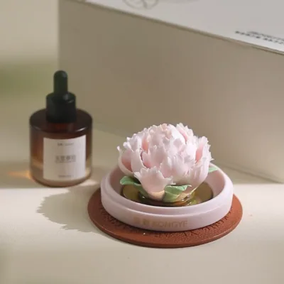 Porcelain flower diffuser stone