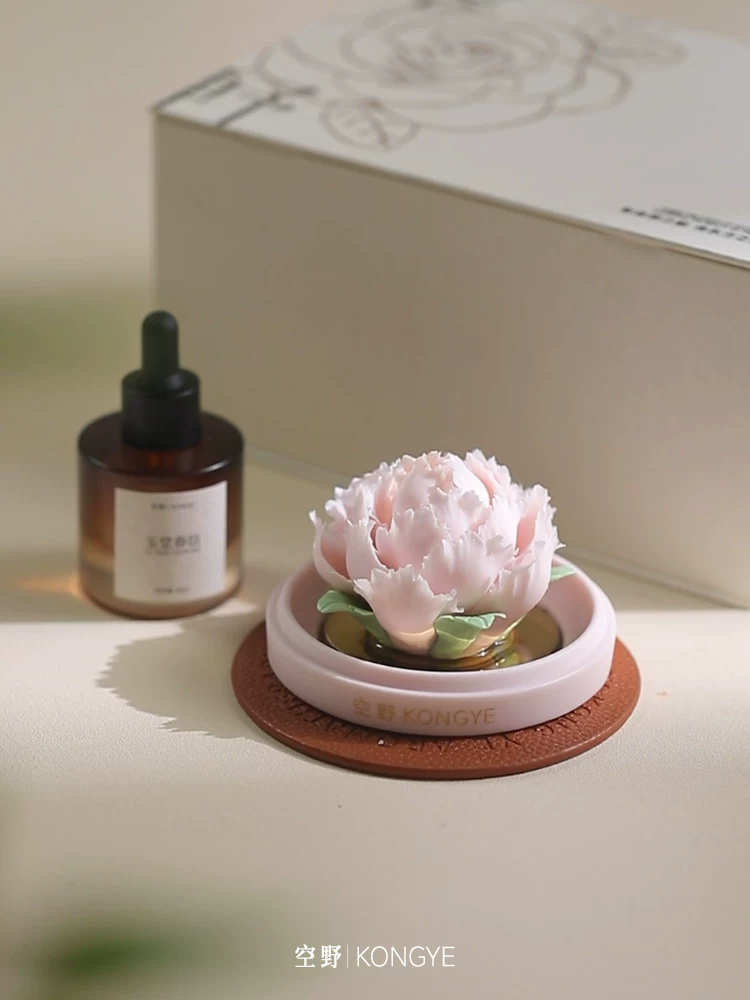 Porcelain flower diffuser stone