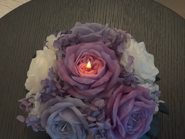 Scented candle bouquet