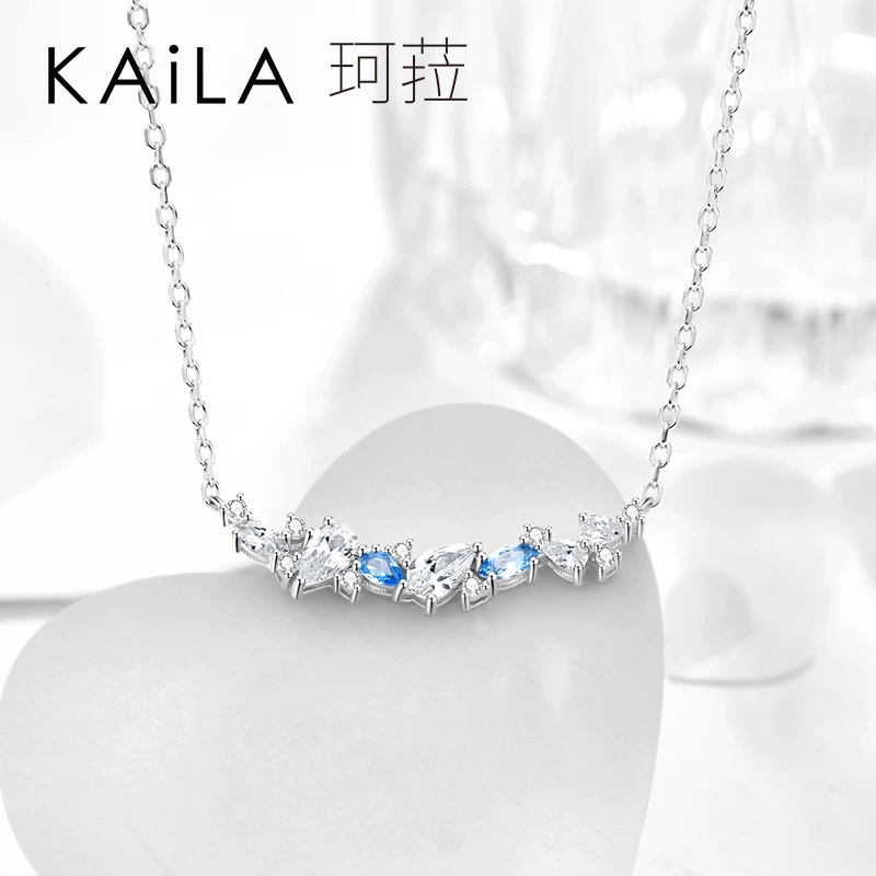 Silver jewelry of the promise of the sea of stars necklace women