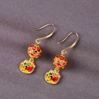JTL003 cloisonné earrings