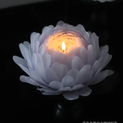 Purple peony scented candle