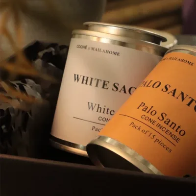 Handmade wooden tower incense natural plant cone incense