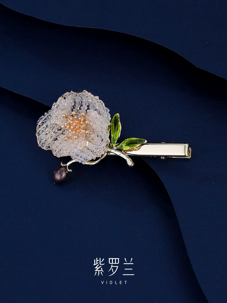 Petals of Silence | Handcrafted Floral Hairpin 2 O1CN01CNGq0C1f6ocIt3JIM 0 item pic