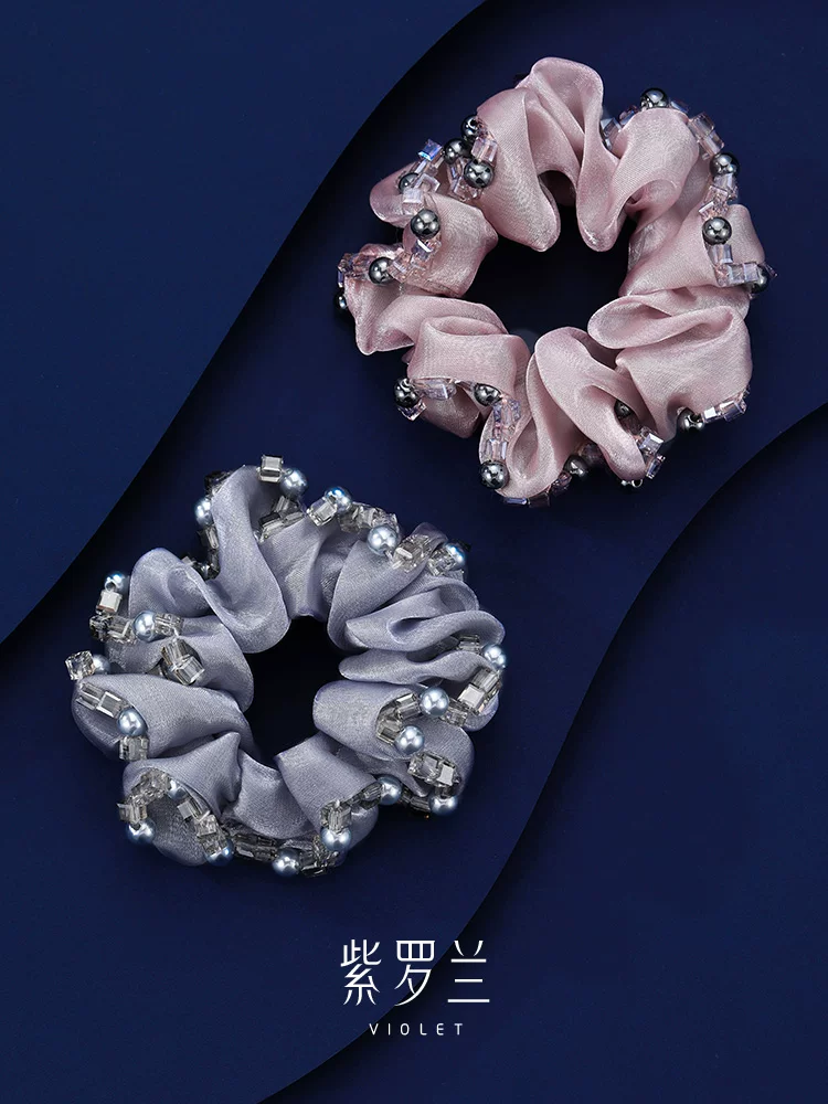 Minimalist S925 Silver Hair Ring detail view showing certified s925 sterling silver texture and finish