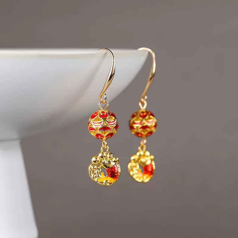 JTL003 cloisonné earrings