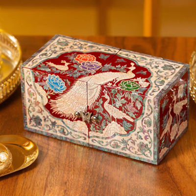YH009 Jewelry Box Peacock