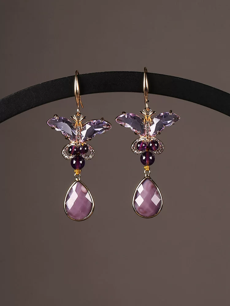 Amethyst earrings 2