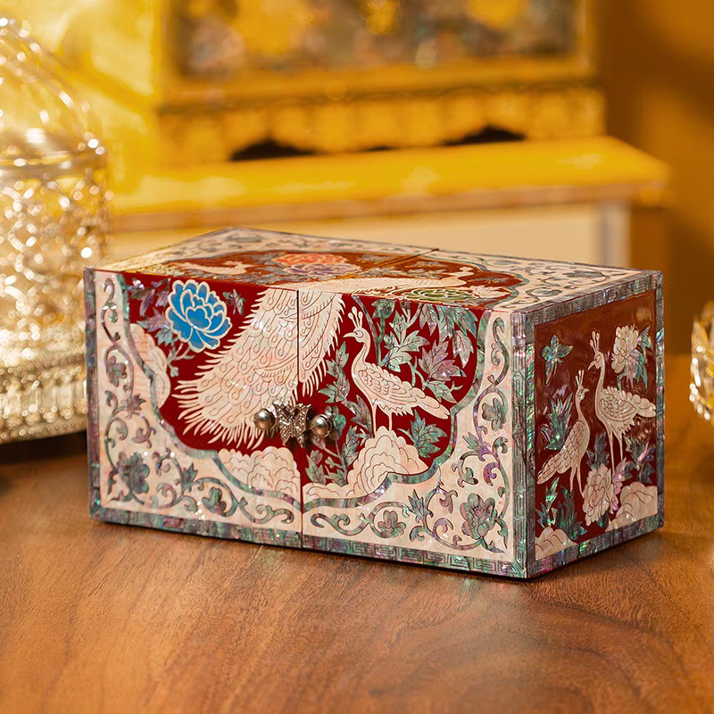 YH009 Jewelry Box Peacock