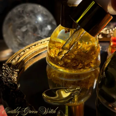 Herbal Infused Oil (with Natural Crystal Blocks)