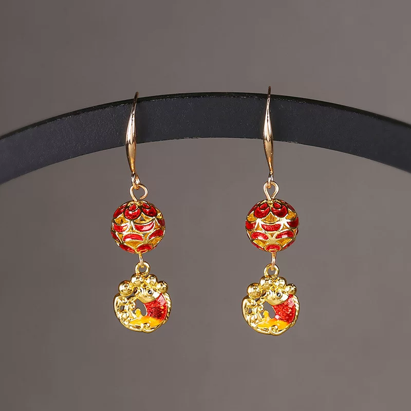 JTL003 cloisonné earrings