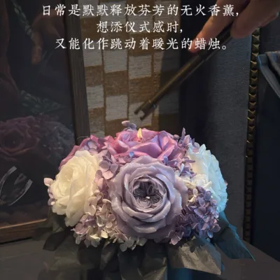 Scented candle bouquet