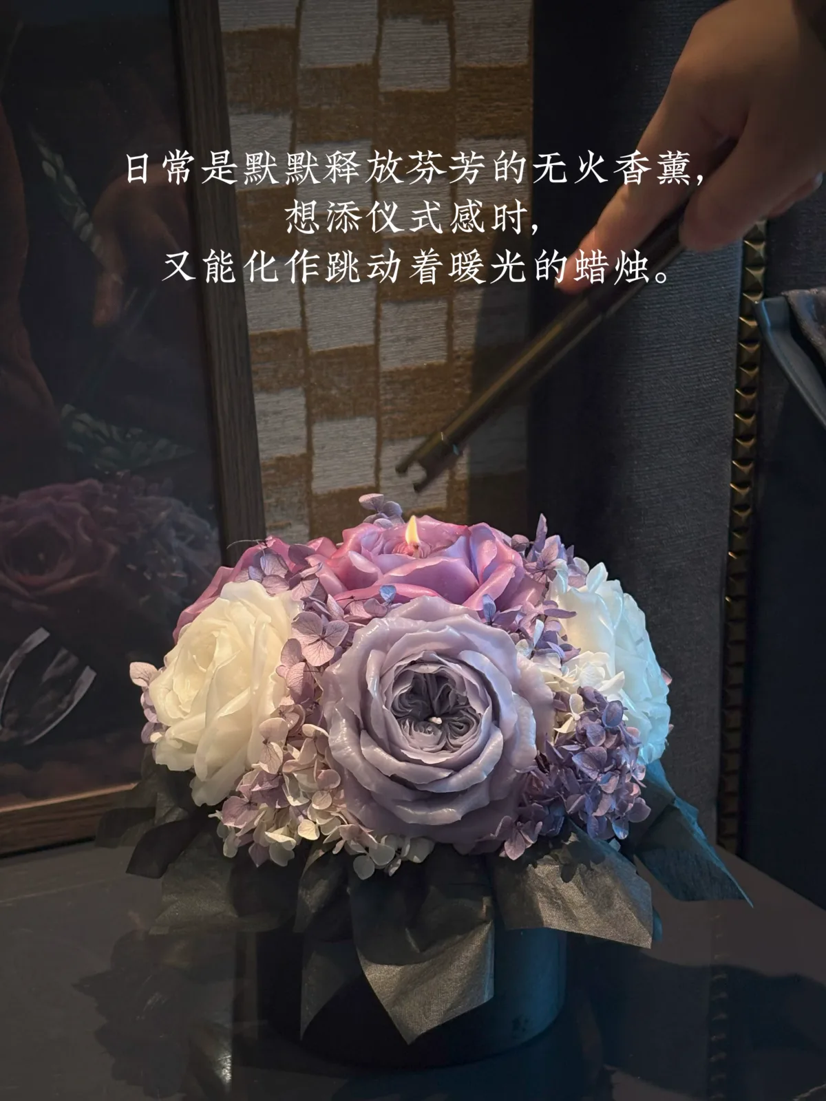 Scented candle bouquet