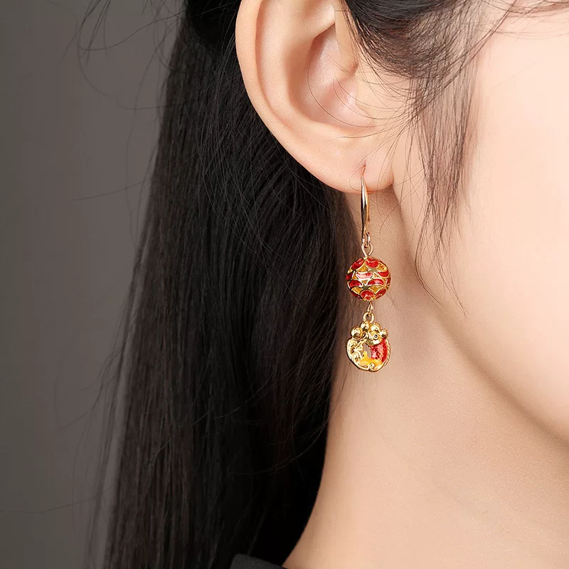 JTL003 cloisonné earrings