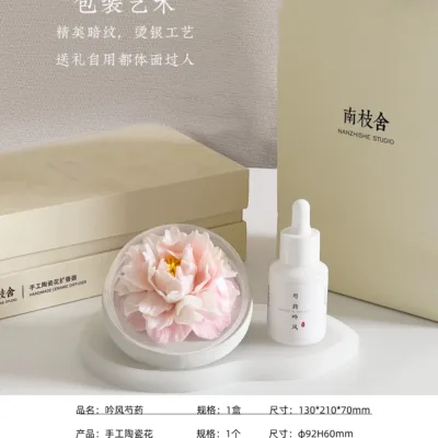 Peony ceramic flower - essential oil diffusion