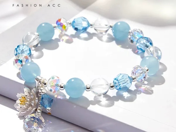 Lotus crystal bracelet