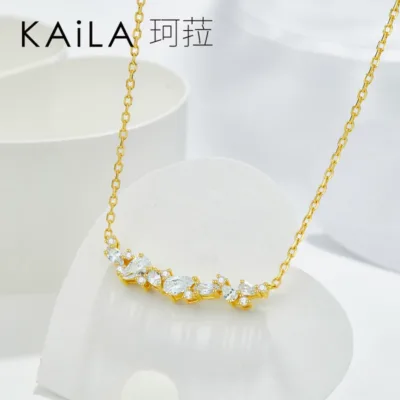 Silver jewelry of the promise of the sea of stars necklace women