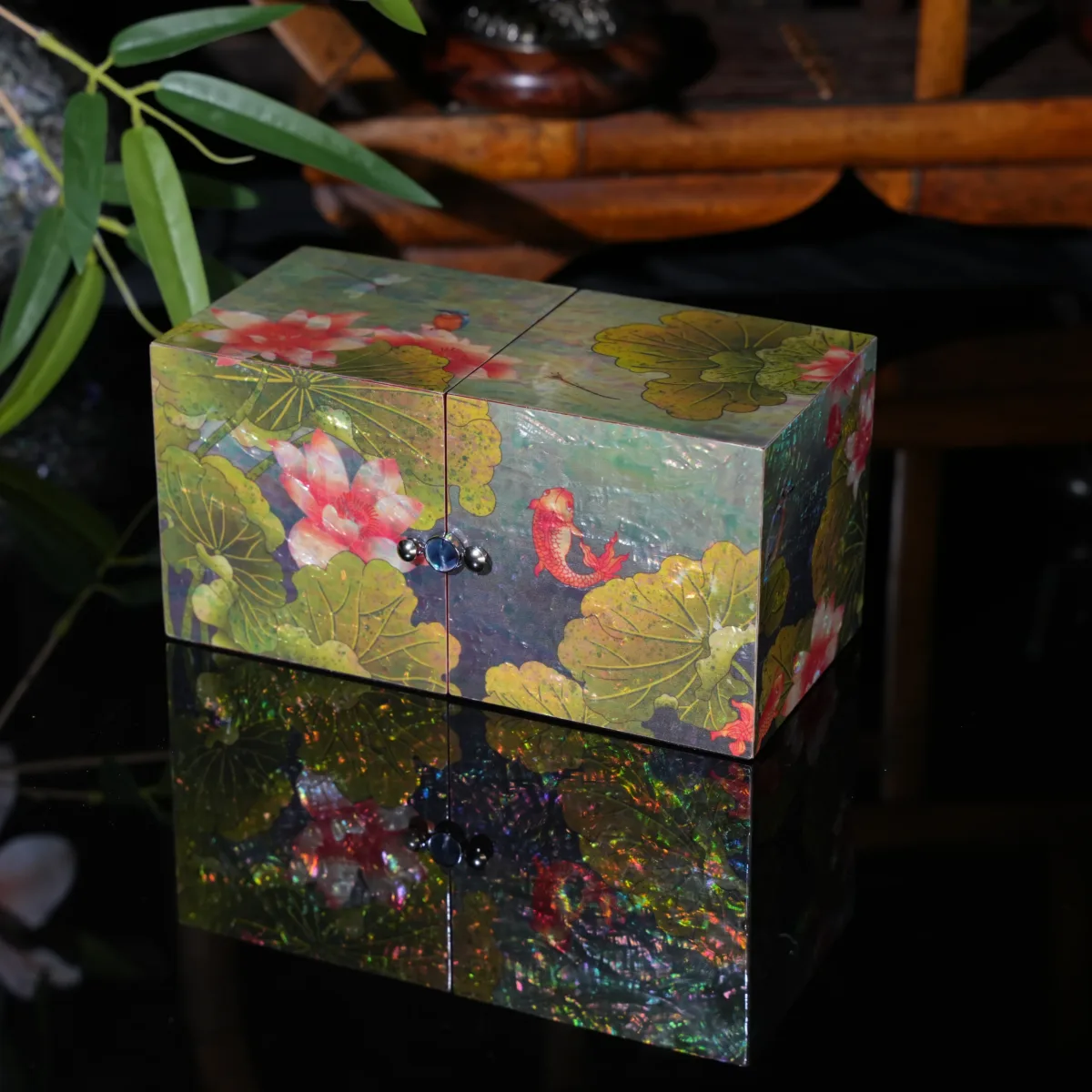 QD023 Lacquerware Jewelry Box