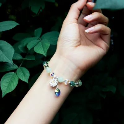 Lotus crystal bracelet
