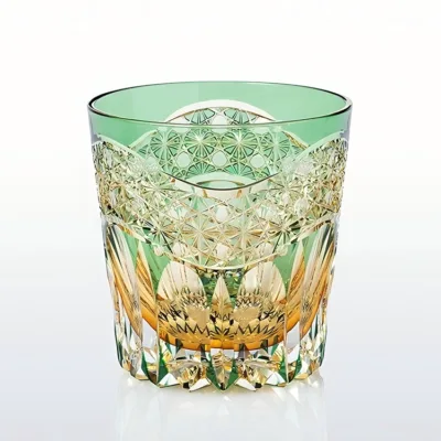 Aurora Series Hand-Carved Crystal Glass in lead-free crystal glass with manual cold-carving