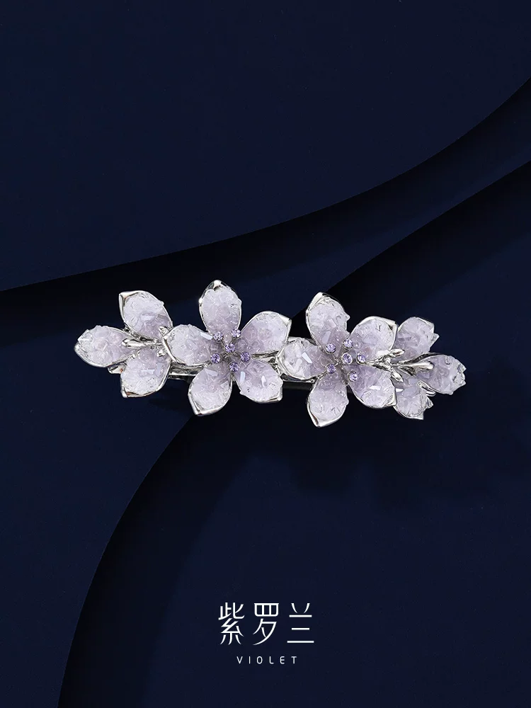 Artisan Hand-Carved S925 Silver Hairpin Ethereal Bloom in premium s925 sterling silver with 100% hand-sculpted petals