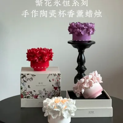 Flowers scented candles