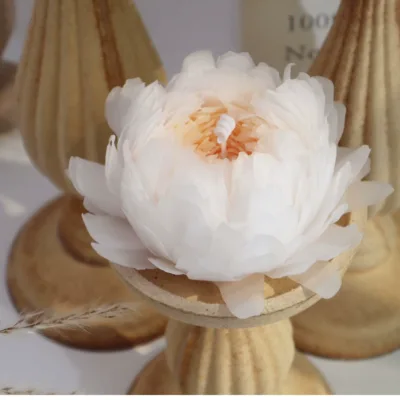 Peony scented candle flowers