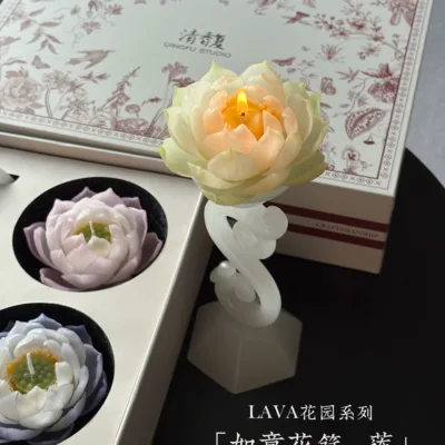 Lotus handmade scented candle