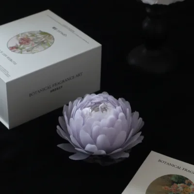 Purple peony scented candle