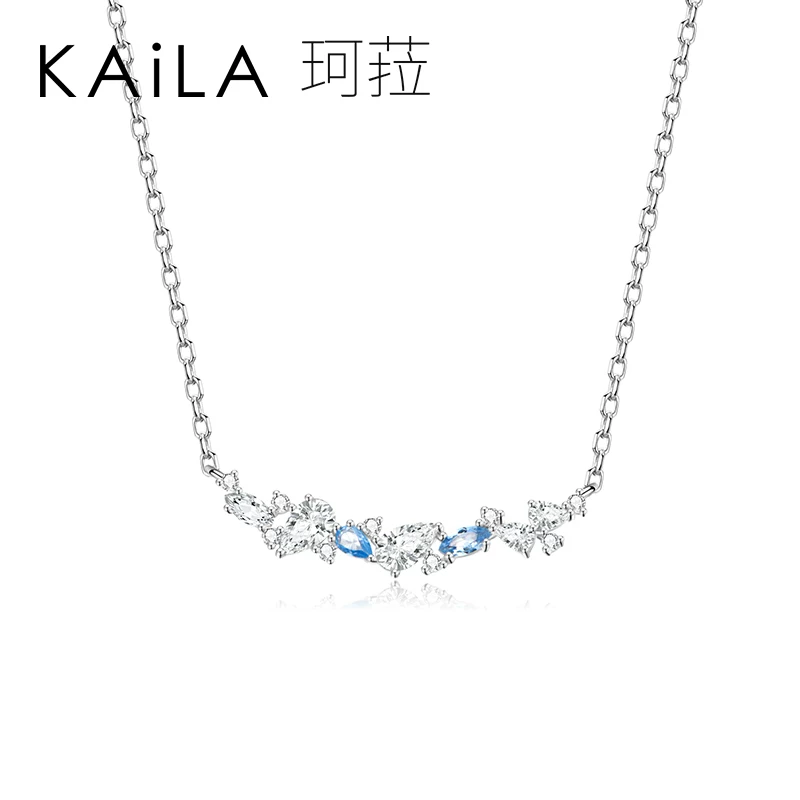 Silver jewelry of the promise of the sea of stars necklace women