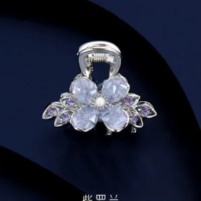 Floating Streamer Silk Flower Hairpin handcrafted in silk streamers