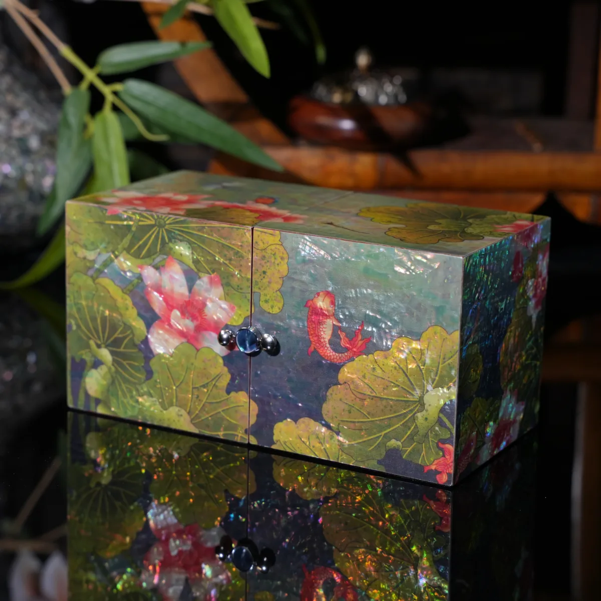 QD023 Lacquerware Jewelry Box