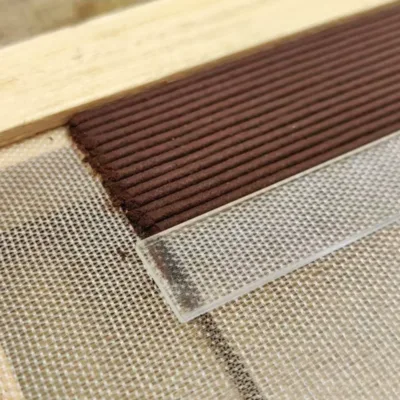 Natural grapefruit leaf incense sticks are handmade