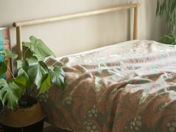 American Country Cotton Throw Blanket artisan product detail by Ginkgoods