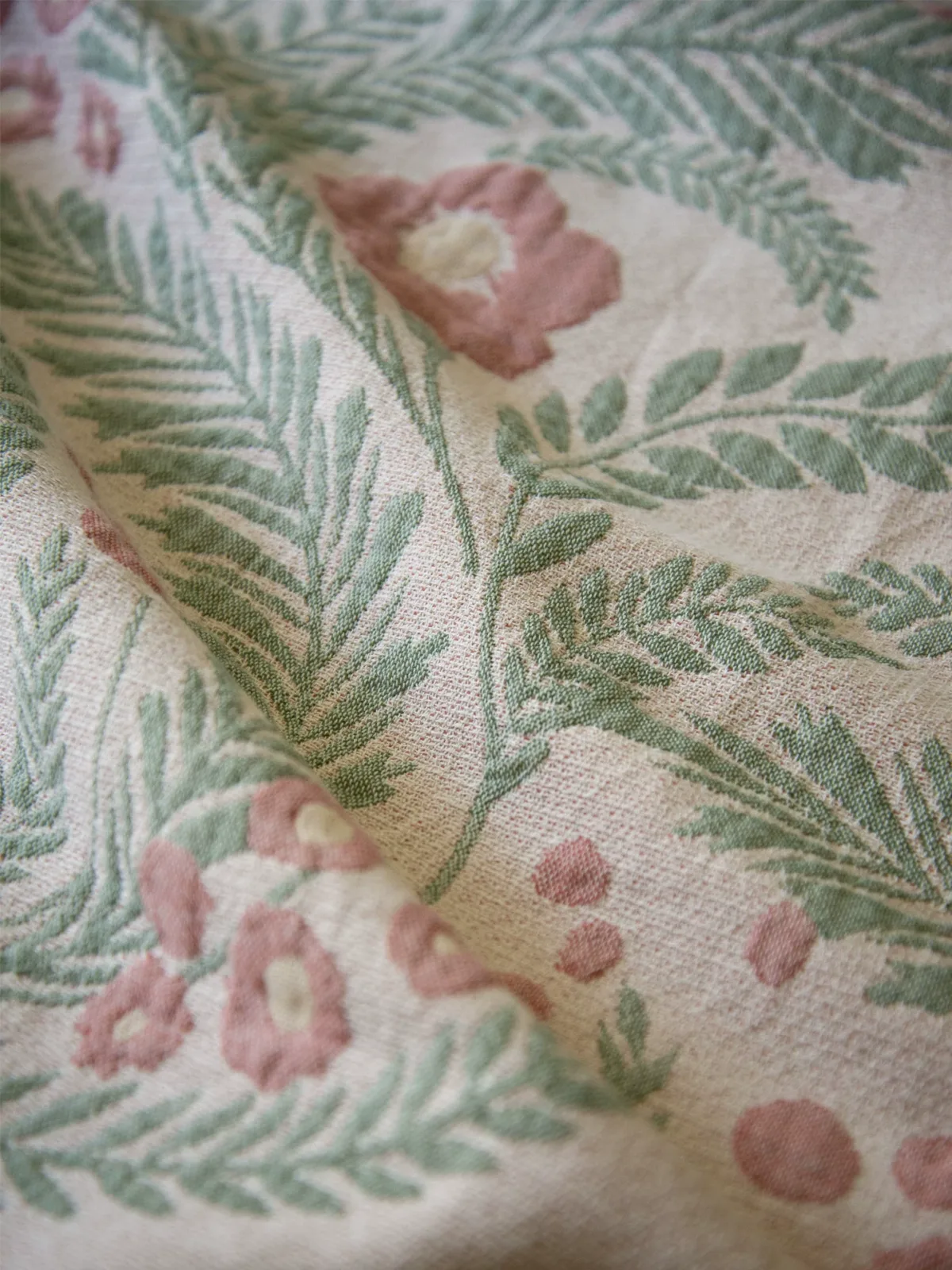 American Country Cotton Throw Blanket artisan product detail by Ginkgoods