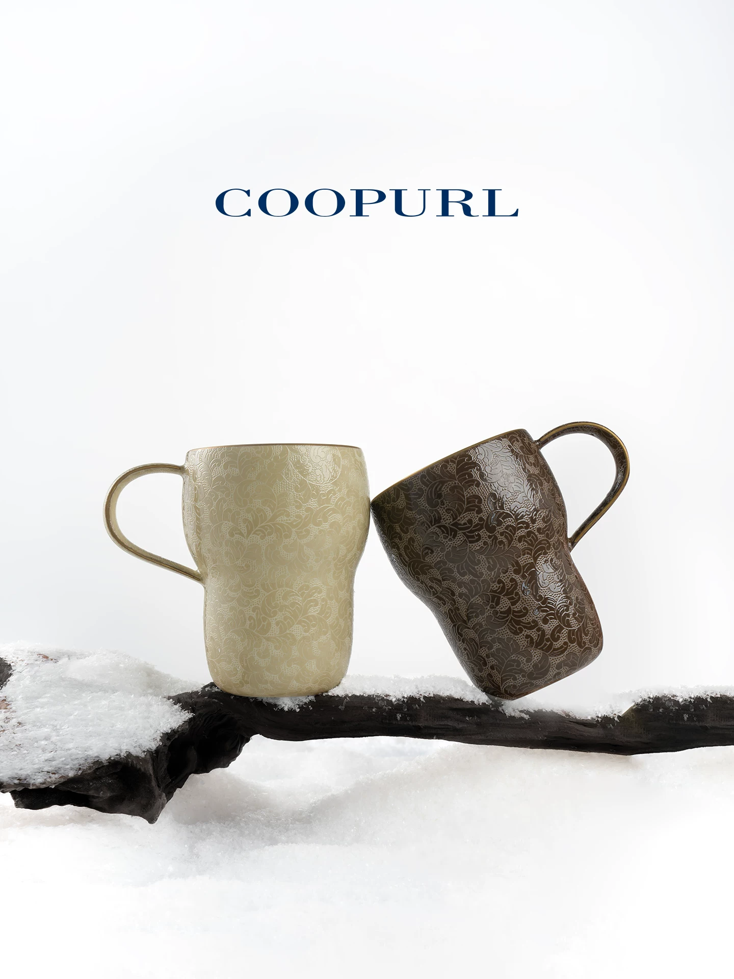 Carved Ceramic Coffee Mug lifestyle image