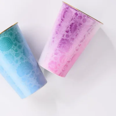 Carved Ceramic Tumbler Mug showing carved relief ceramic surface texture