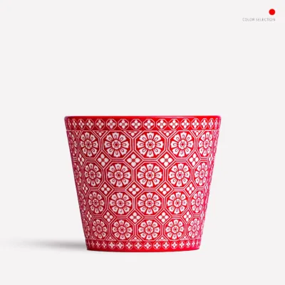 Floral Relief Ceramic Coffee Mug - handcrafted ceramic coffee mug by Ginkgoods