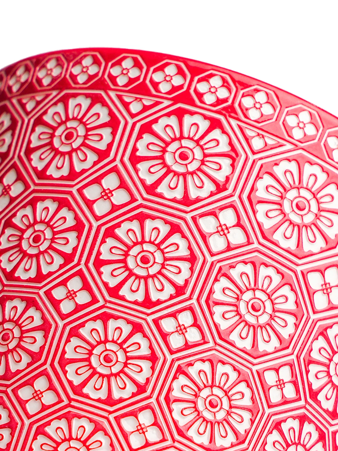 Floral Relief Ceramic Coffee Mug