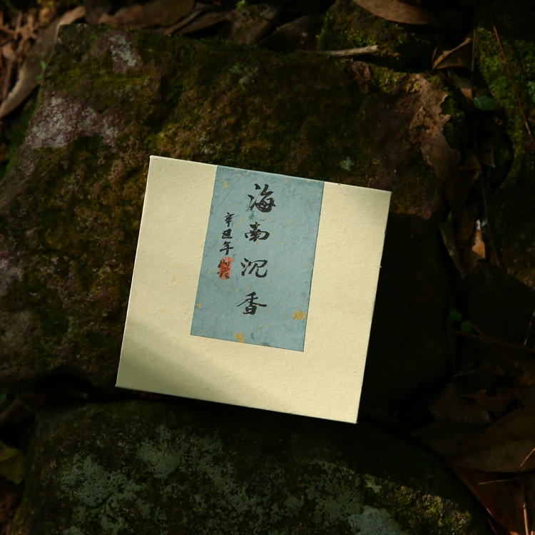 Hainan Agarwood Coil Incense (50g) showing natural fragrance and home ritual detail