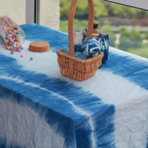 Hand-Dyed Botanical Tablecloth - hand-dyed botanical tablecloth by Ginkgoods