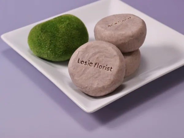 Lavender, Lithospermum & Blueberry Cold Process Facial Cleansing Bar — artisan product image by Ginkgoods