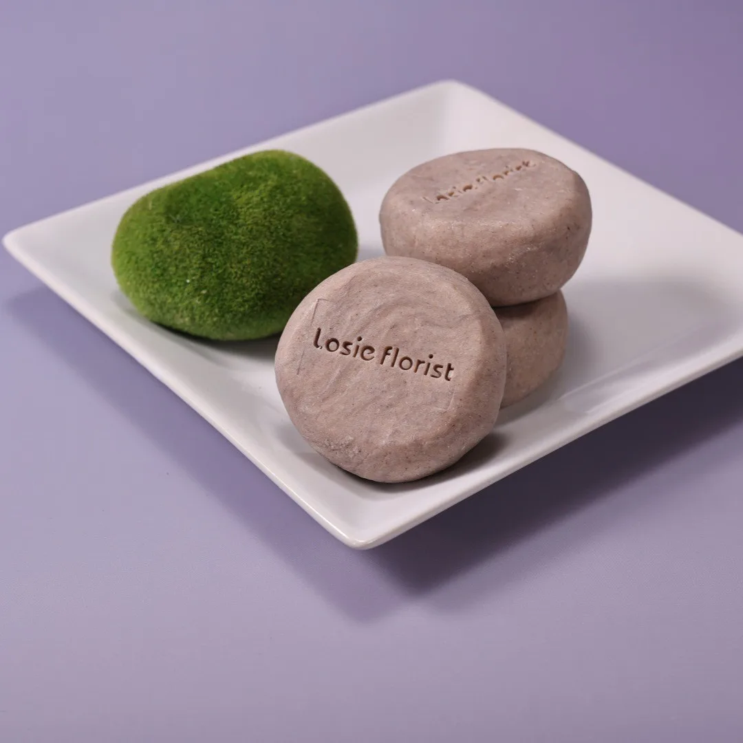 Lavender, Lithospermum & Blueberry Cold Process Facial Cleansing Bar — artisan product image by Ginkgoods