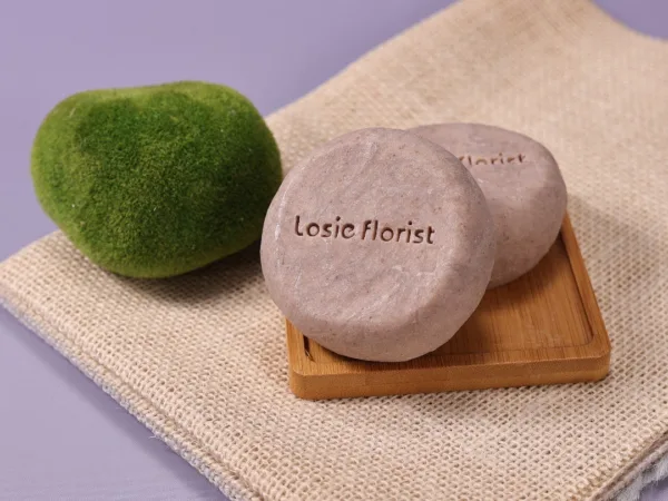 Lavender, Lithospermum & Blueberry Cold Process Facial Cleansing Bar — artisan product image by Ginkgoods