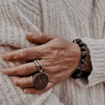 Multi-Stone Essential Oil Diffuser Bracelet - artisan essential oil diffuser bracelet by Ginkgoods